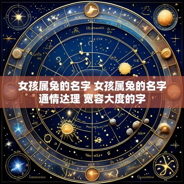女孩属兔的名字 女孩属兔的名字通情达理 宽容大度的字