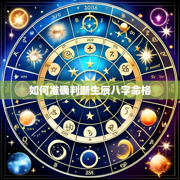 如何准确判断生辰八字命格