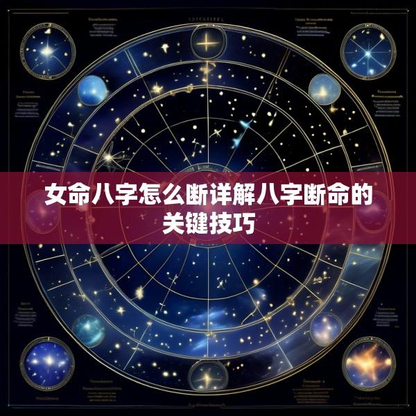 女命八字怎么断详解八字断命的关键技巧