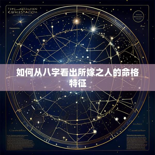 如何从八字看出所嫁之人的命格特征