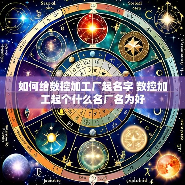 如何给数控加工厂起名字 数控加工起个什么名厂名为好