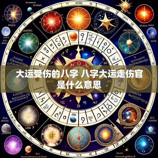 大运受伤的八字 八字大运走伤官是什么意思