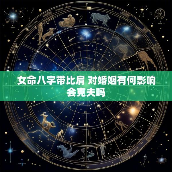 女命八字带比肩 对婚姻有何影响会克夫吗