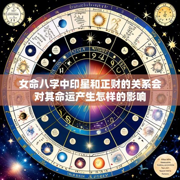 女命八字中印星和正财的关系会对其命运产生怎样的影响