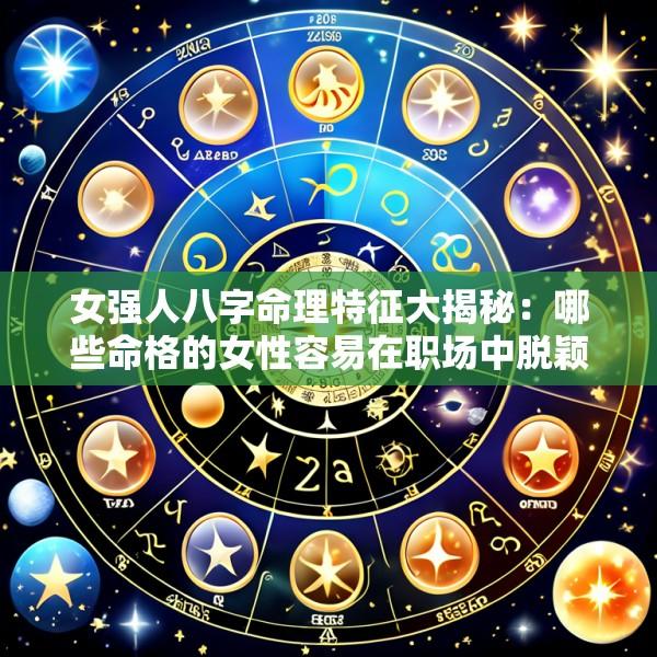 女强人八字命理特征大揭秘：哪些命格的女性容易在职场中脱颖而出