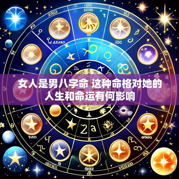 女人是男八字命 这种命格对她的人生和命运有何影响
