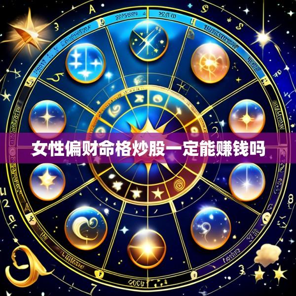 女性偏财命格炒股一定能赚钱吗