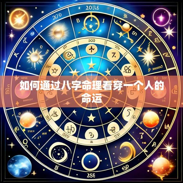 如何通过八字命理看穿一个人的命运