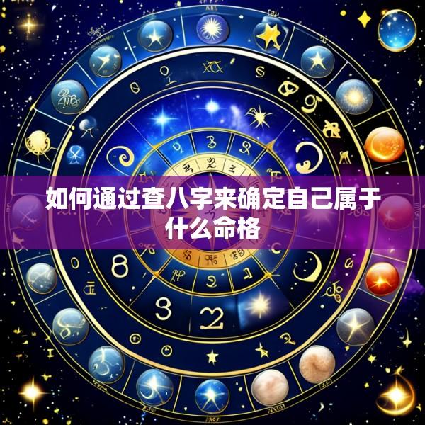 如何通过查八字来确定自己属于什么命格