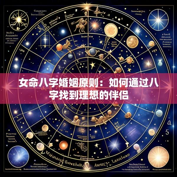 女命八字婚姻原则：如何通过八字找到理想的伴侣