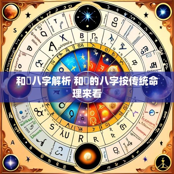 和珅八字解析 和珅的八字按传统命理来看