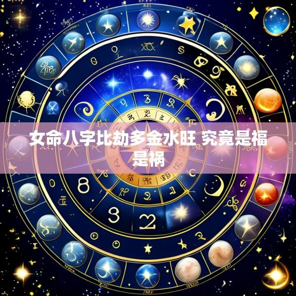女命八字比劫多金水旺 究竟是福是祸