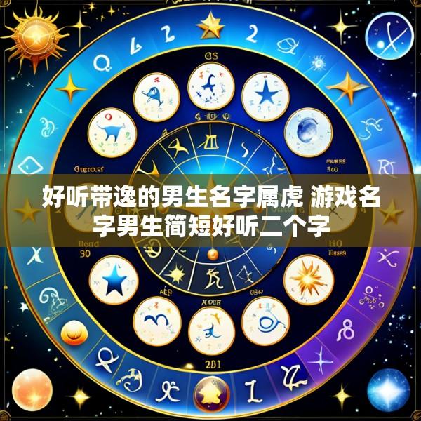 好听带逸的男生名字属虎 游戏名字男生简短好听二个字