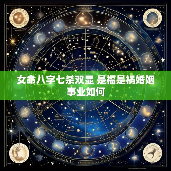 女命八字七杀双显 是福是祸婚姻事业如何