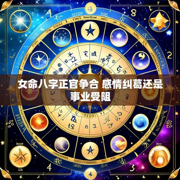 女命八字正官争合 感情纠葛还是事业受阻