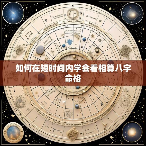 如何在短时间内学会看相算八字命格
