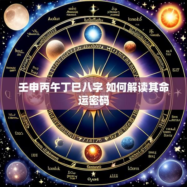 壬申丙午丁巳八字 如何解读其命运密码