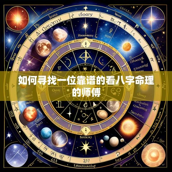 如何寻找一位靠谱的看八字命理的师傅