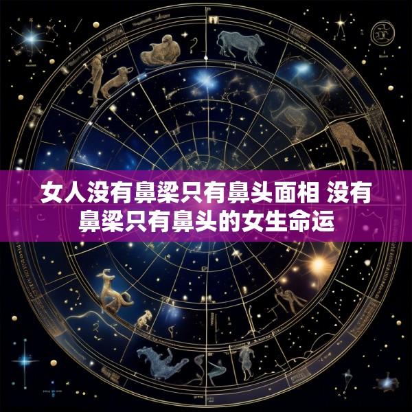 女人没有鼻梁只有鼻头面相 没有鼻梁只有鼻头的女生命运