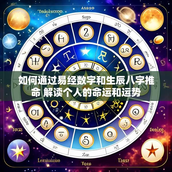 如何通过易经数字和生辰八字推命 解读个人的命运和运势