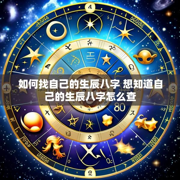 如何找自己的生辰八字 想知道自己的生辰八字怎么查