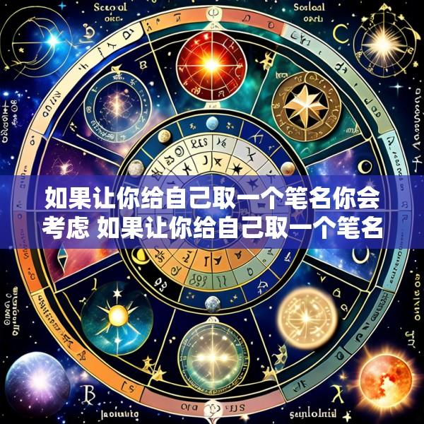 如果让你给自己取一个笔名你会考虑 如果让你给自己取一个笔名你会考虑哪些问题