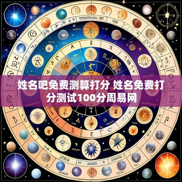 姓名吧免费测算打分 姓名免费打分测试100分周易网