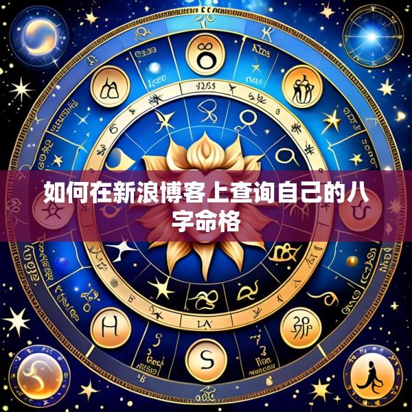 如何在新浪博客上查询自己的八字命格