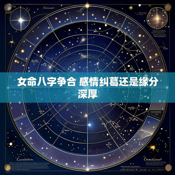 女命八字争合 感情纠葛还是缘分深厚