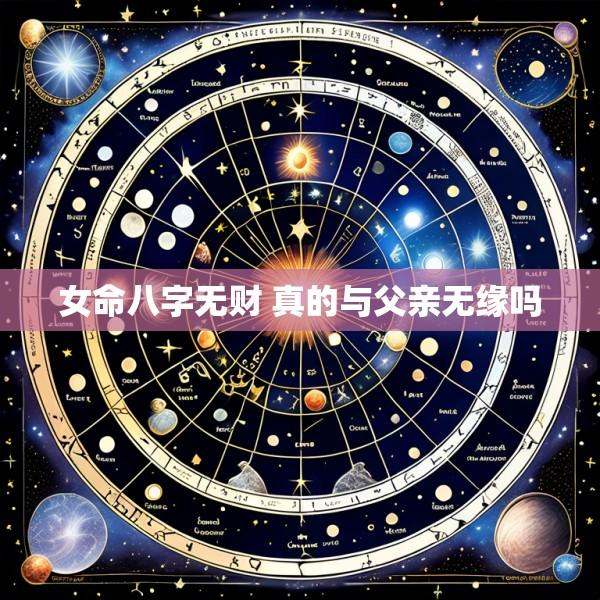 女命八字无财 真的与父亲无缘吗