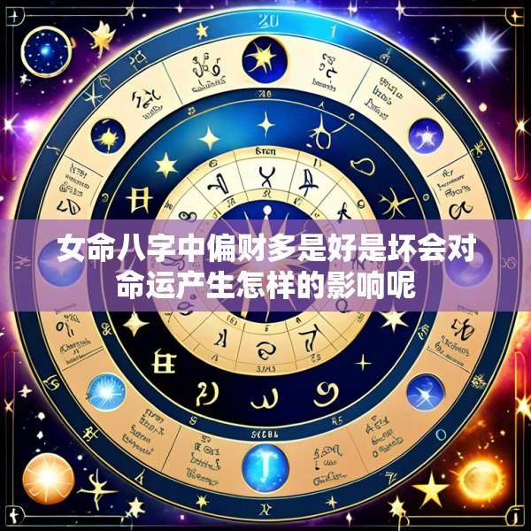 女命八字中偏财多是好是坏会对命运产生怎样的影响呢