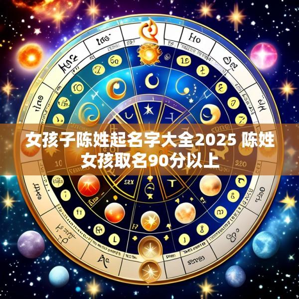 女孩子陈姓起名字大全2025 陈姓女孩取名90分以上