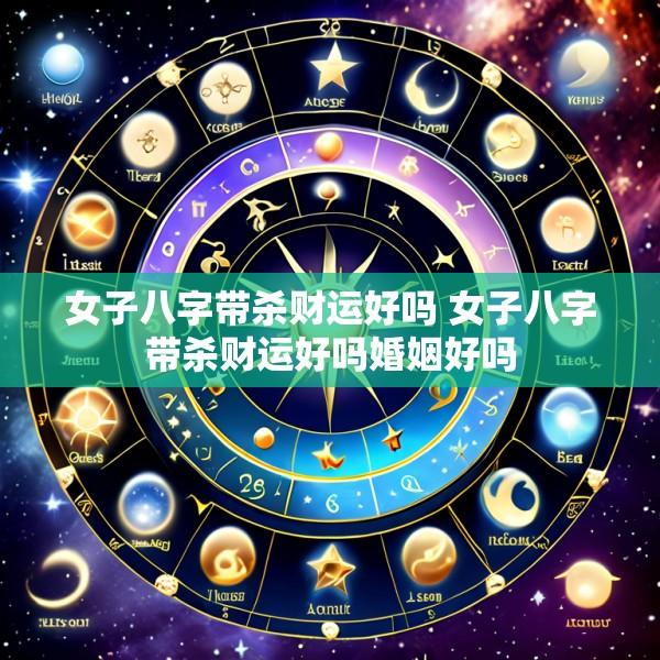 女子八字带杀财运好吗 女子八字带杀财运好吗婚姻好吗