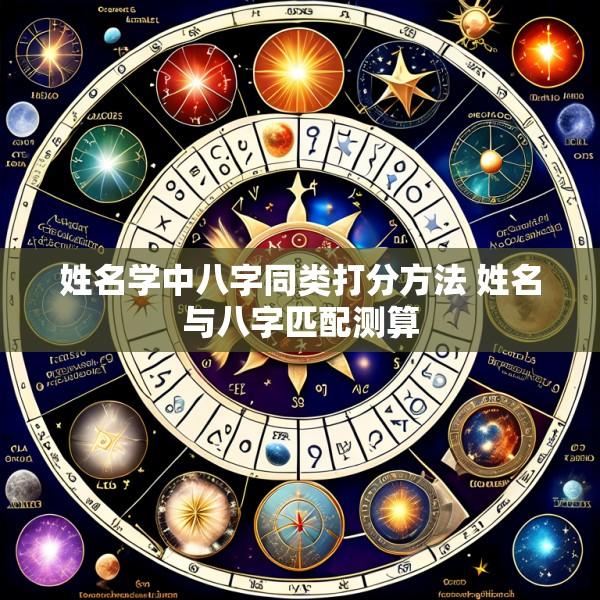 姓名学中八字同类打分方法 姓名与八字匹配测算