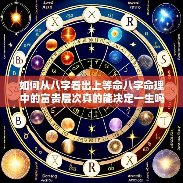 如何从八字看出上等命八字命理中的富贵层次真的能决定一生吗