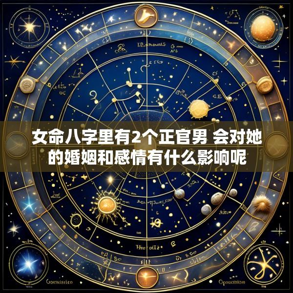 女命八字里有2个正官男 会对她的婚姻和感情有什么影响呢
