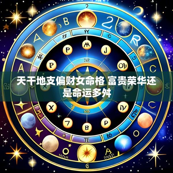 天干地支偏财女命格 富贵荣华还是命运多舛