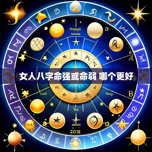 女人八字命强或命弱 哪个更好