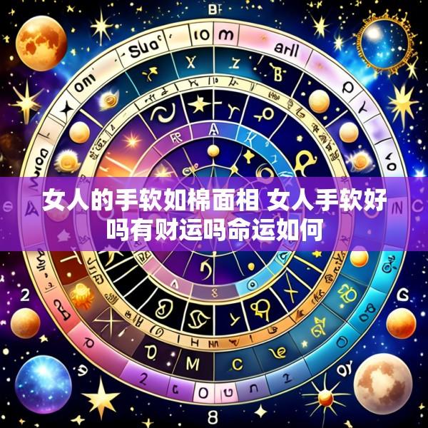 女人的手软如棉面相 女人手软好吗有财运吗命运如何