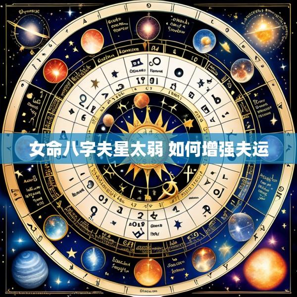 女命八字夫星太弱 如何增强夫运