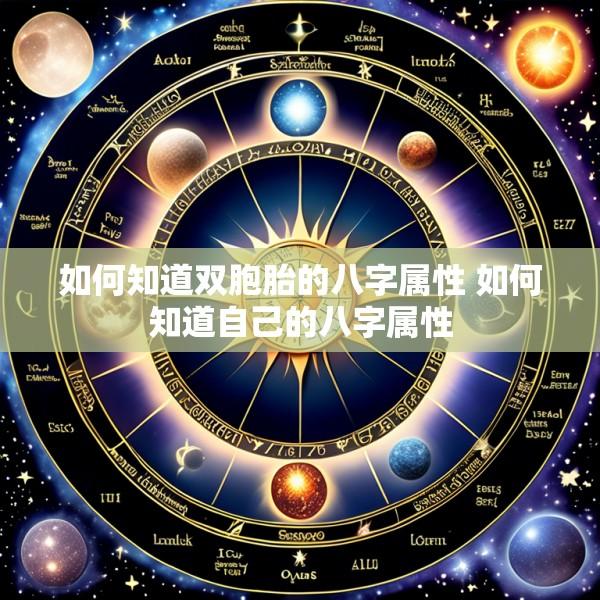 如何知道双胞胎的八字属性 如何知道自己的八字属性