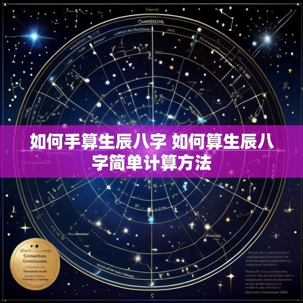 如何手算生辰八字 如何算生辰八字简单计算方法