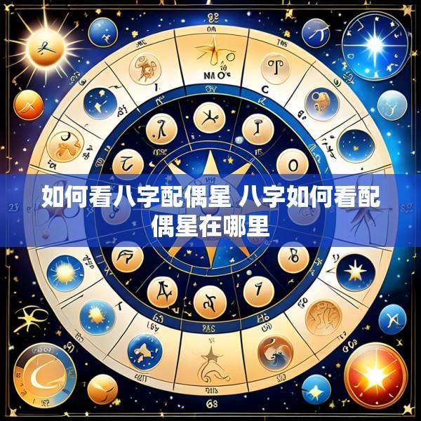 如何看八字配偶星 八字如何看配偶星在哪里
