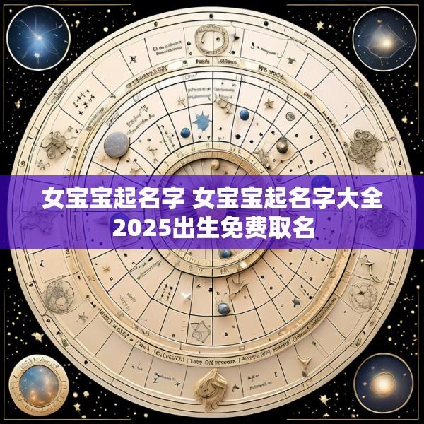 女宝宝起名字 女宝宝起名字大全2025出生免费取名