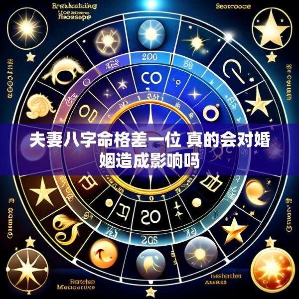 夫妻八字命格差一位 真的会对婚姻造成影响吗