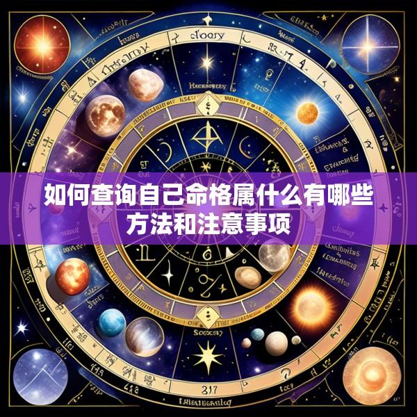如何查询自己命格属什么有哪些方法和注意事项
