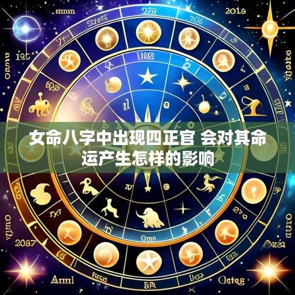 女命八字中出现四正官 会对其命运产生怎样的影响