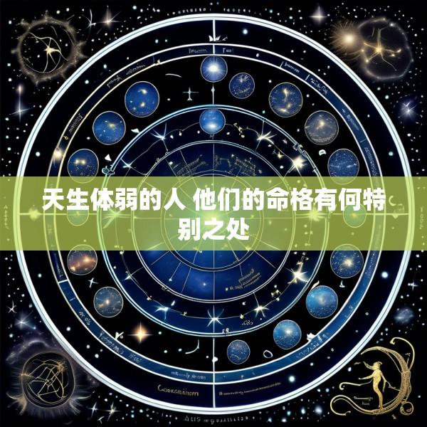 天生体弱的人 他们的命格有何特别之处