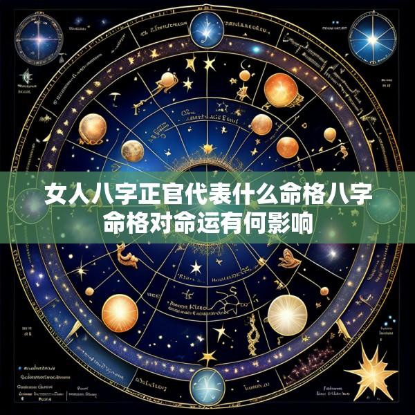 女人八字正官代表什么命格八字命格对命运有何影响