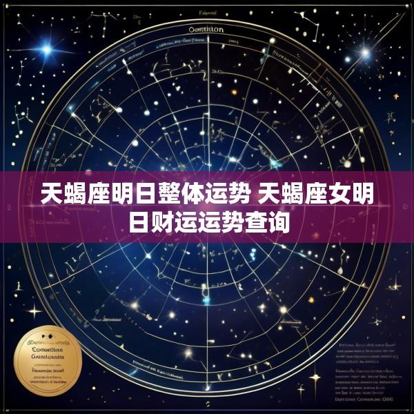 天蝎座明日整体运势 天蝎座女明日财运运势查询